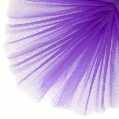 Фатин матовый 16-85, 12 гр/м2, шир.300см, цвет фиолетовый - купить в Ухте. Цена 96.31 руб.