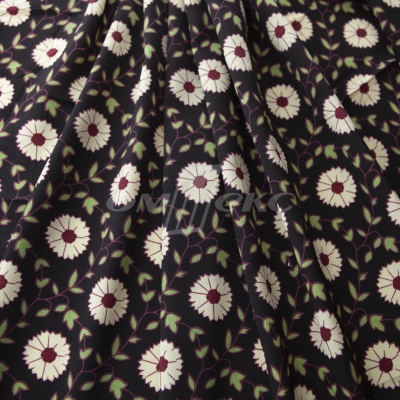 Плательная ткань "Фламенко" 10.1, 80 гр/м2, шир.150 см, принт растительный - купить в Ухте. Цена 241.49 руб.