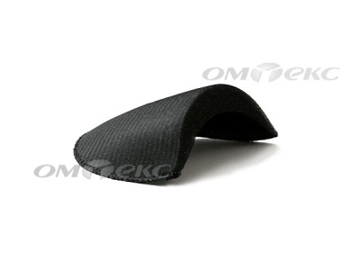 Плечевые накладки OВТ-10, обшитые, цвет чёрный - купить в Ухте. Цена: 17.64 руб.