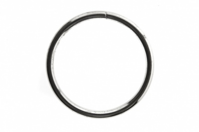 Кольцо металлическое №40 мм, цв.-никель - купить в Ухте. Цена: 4.45 руб.