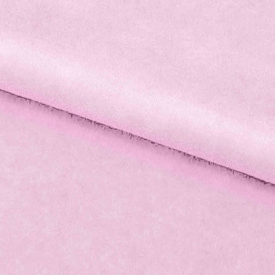 Велюр JS LIGHT 1, 220 гр/м2, шир.150 см, (3,3 м/кг), цвет бл.розовый - купить в Ухте. Цена 1 055.34 руб.