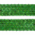 Тесьма с пайетками D4, шир. 35 мм/уп. 25+/-1 м, цвет зелёный - купить в Ухте. Цена: 1 308.30 руб.