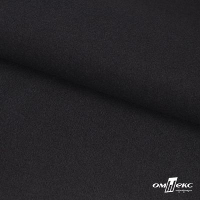 Трикотажное полотно "Монне" 100% полиэстр, 152см, 350 г/м2, чёрный, м - купить в Ухте. Цена 385 руб.