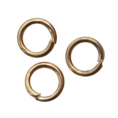 Кольцо  соединительное для бижутерии 4 мм, цв.-золото - купить в Ухте. Цена: 0.41 руб.