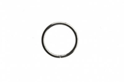 Кольцо металлическое d-15 мм, цв.-никель - купить в Ухте. Цена: 2.45 руб.