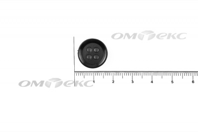 51400/15 мм (4 пр) черные пуговицы - купить в Ухте. Цена: 0.67 руб.