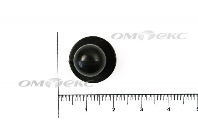 Пуговица поварская "Пукля", 10 мм, цвет чёрный - купить в Ухте. Цена: 2.03 руб.