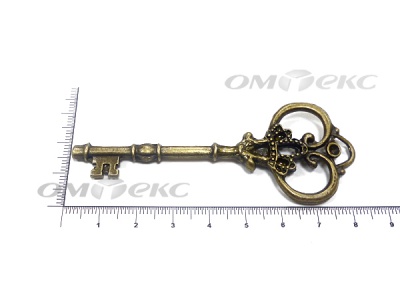 Декоративный элемент для творчества из металла "Ключ"8,5 см  - купить в Ухте. Цена: 26.66 руб.