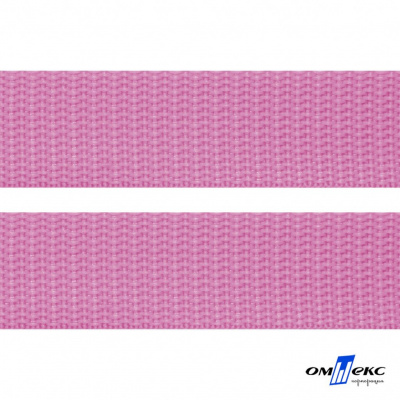 Розовый- цв.513-Текстильная лента-стропа 550 гр/м2 ,100% пэ шир.30 мм (боб.50+/-1 м) - купить в Ухте. Цена: 475.36 руб.