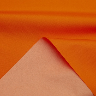 Поли понж (Дюспо) 17-1350, PU/WR, 65 гр/м2, шир.150см, цвет оранжевый - купить в Ухте. Цена 82.93 руб.