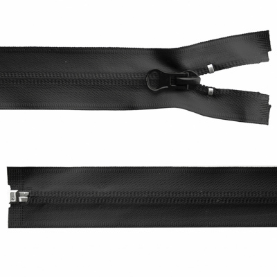 Молния водонепроницаемая PVC Т-7, 100 см, разъемная, цвет чёрный - купить в Ухте. Цена: 61.89 руб.