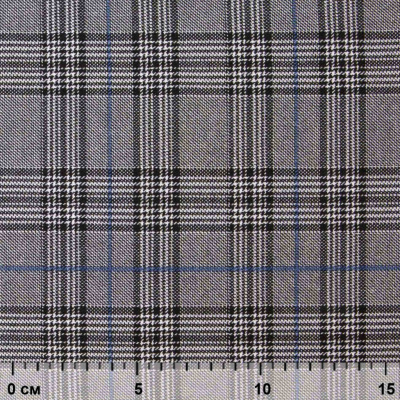 Ткань костюмная "Клер" 80% P, 16% R, 4% S, 200 г/м2, шир.150 см,#3 цв-серый/синий - купить в Ухте. Цена 412.02 руб.