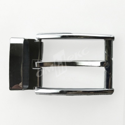 Пряжка металлическая для мужского ремня 845005А#2 (шир.ремня 40 мм), цв.-никель - купить в Ухте. Цена: 110.29 руб.