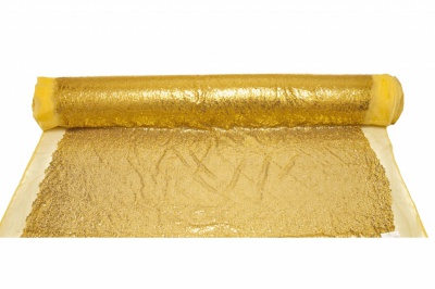 Сетка с пайетками №6, 188 гр/м2, шир.130см, цвет золото - купить в Ухте. Цена 371.02 руб.