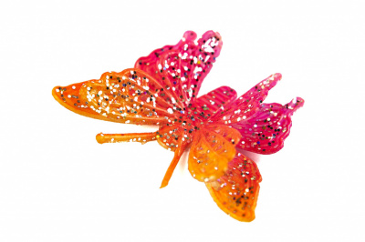 Бабочка декоративная пластиковая #10 - купить в Ухте. Цена: 7.09 руб.