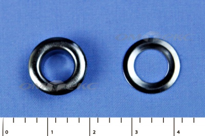 Люверсы металлические, блочка/кольцо, №5 (8 мм) упак.1000 шт- цв.никель - купить в Ухте. Цена: 392 руб.