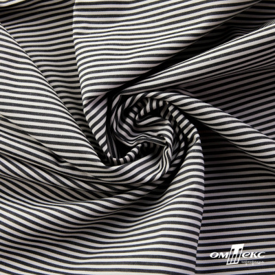 Ткань сорочечная Полоска Кенди, 115 г/м2, 58% пэ,42% хл, шир.150 см, цв.6-черный, (арт.110) - купить в Ухте. Цена 306.69 руб.