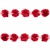 Тесьма плетеная "Рюш", упак. 9,14 м, цвет красный - купить в Ухте. Цена: 46.82 руб.