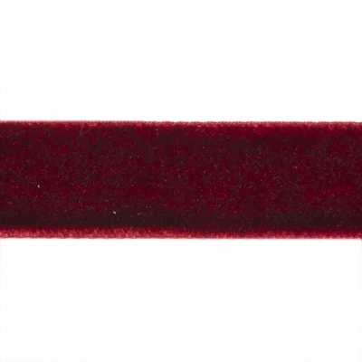 Лента бархатная нейлон, шир.12 мм, (упак. 45,7м), цв.240-бордо - купить в Ухте. Цена: 396 руб.