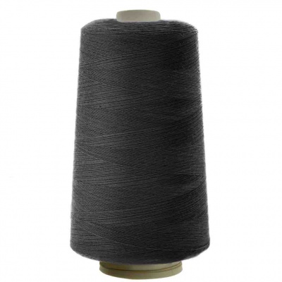 Швейные нитки (армированные) 28S/2, нам. 2 500 м, цвет чёрный - купить в Ухте. Цена: 139.91 руб.
