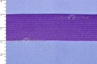 Окантовочная тесьма №0225, шир. 22 мм (в упак. 100 м), цвет фиолет - купить в Ухте. Цена: 271.60 руб.