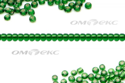 Бисер (SL) 11/0 ( упак.100 гр) цв.27В - зелёный - купить в Ухте. Цена: 53.34 руб.