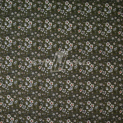 Плательная ткань "Фламенко" 11.2, 80 гр/м2, шир.150 см, принт растительный - купить в Ухте. Цена 259.21 руб.