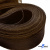 Регилиновая лента, шир.65мм, (уп.25 ярд), цв.- коричневый - купить в Ухте. Цена: 499.43 руб.