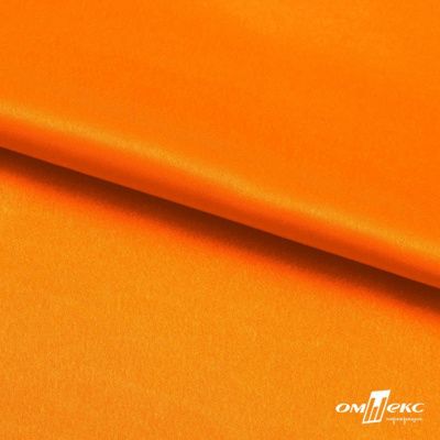 Поли креп-сатин 15-1263, 125 (+/-5) гр/м2, шир.150см, цвет оранжевый - купить в Ухте. Цена 155.57 руб.