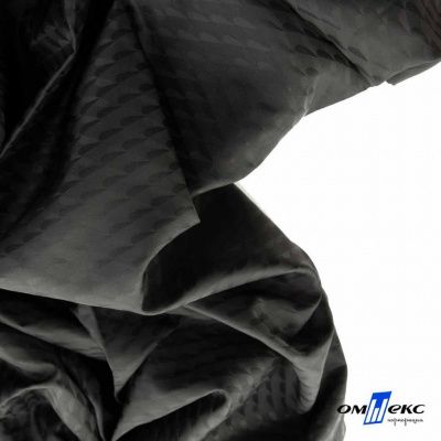 Ткань подкладочная Жаккард PV2416932, 93г/м2, 145 см,черный - купить в Ухте. Цена 241.46 руб.