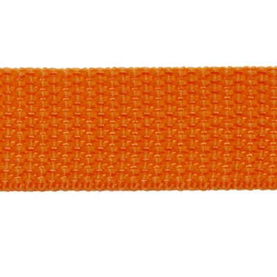 Стропа текстильная, шир. 25 мм (в нам. 50+/-1 ярд), цвет оранжевый - купить в Ухте. Цена: 409.94 руб.