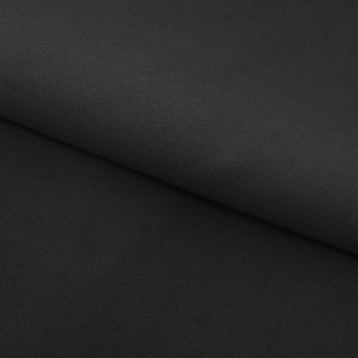 Костюмная ткань "Элис", 220 гр/м2, шир.150 см, цвет чёрный - купить в Ухте. Цена 308 руб.