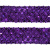 Тесьма с пайетками 12, шир. 35 мм/уп. 25+/-1 м, цвет фиолет - купить в Ухте. Цена: 1 308.30 руб.