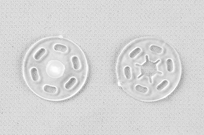 Кнопки пришивные пластиковые 15 мм, блистер 24шт, цв.-прозрачные - купить в Ухте. Цена: 68.79 руб.