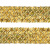 Тесьма с пайетками D16, шир. 35 мм/уп. 25+/-1 м, цвет золото - купить в Ухте. Цена: 1 281.60 руб.