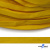 Шнур плетеный (плоский) d-12 мм, (уп.90+/-1м), 100% полиэстер, цв.269 - жёлтый - купить в Ухте. Цена: 8.62 руб.