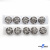 119-01 Кнопки пришивные декоративные металл 21 мм, цв.-никель - купить в Ухте. Цена: 21.54 руб.