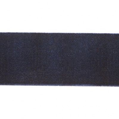 Лента бархатная нейлон, шир.25 мм, (упак. 45,7м), цв.180-т.синий - купить в Ухте. Цена: 800.84 руб.