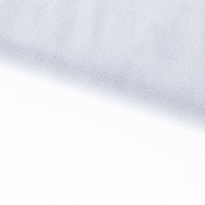 Трикотажное полотно Тюль Кристалл, 100% полиэфир, 16-01/белый, 15гр/м2, шир.160см. - купить в Ухте. Цена 129.70 руб.
