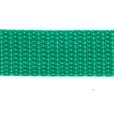 Стропа текстильная, шир. 25 мм (в нам. 50+/-1 ярд), цвет яр.зелёный - купить в Ухте. Цена: 397.52 руб.