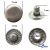 Кнопка металлическая "Альфа" с пружиной, 15 мм (уп. 720+/-20 шт), цвет никель - купить в Ухте. Цена: 1 466.73 руб.