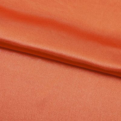 Поли креп-сатин 18-1445, 120 гр/м2, шир.150см, цвет оранжевый - купить в Ухте. Цена 155.57 руб.
