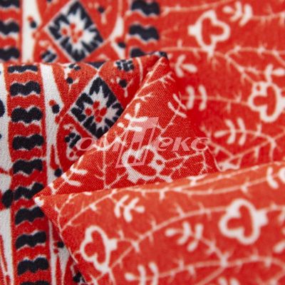 Плательная ткань "Фламенко" 24.1, 80 гр/м2, шир.150 см, принт этнический - купить в Ухте. Цена 241.49 руб.