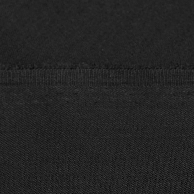 Костюмная ткань с вискозой "Рошель", 250 гр/м2, шир.150см, цвет чёрный - купить в Ухте. Цена 438.12 руб.