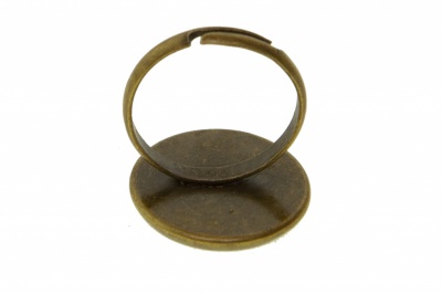 Заготовка для рукоделия металлическая фигурная для кольца 15мм - купить в Ухте. Цена: 7.44 руб.
