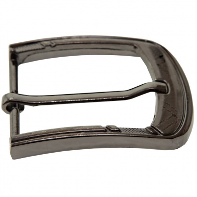 Пряжка металлическая для мужского ремня SC035#3 (шир.ремня 40 мм), цв.-тем.никель - купить в Ухте. Цена: 43.93 руб.