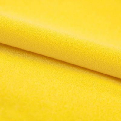 Креп стрейч Амузен 12-0752, 85 гр/м2, шир.150см, цвет жёлтый - купить в Ухте. Цена 194.07 руб.