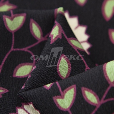 Плательная ткань "Фламенко" 10.1, 80 гр/м2, шир.150 см, принт растительный - купить в Ухте. Цена 243.96 руб.