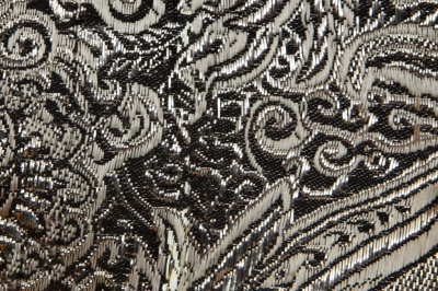 Ткань костюмная жаккард №11, 140 гр/м2, шир.150см, цвет тем.серебро - купить в Ухте. Цена 383.29 руб.