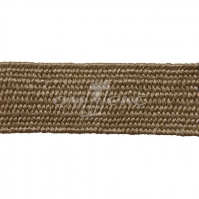 Тесьма отделочная полипропиленовая плетеная эластичная #2, шир. 40мм, цв.- соломенный - купить в Ухте. Цена: 50.99 руб.